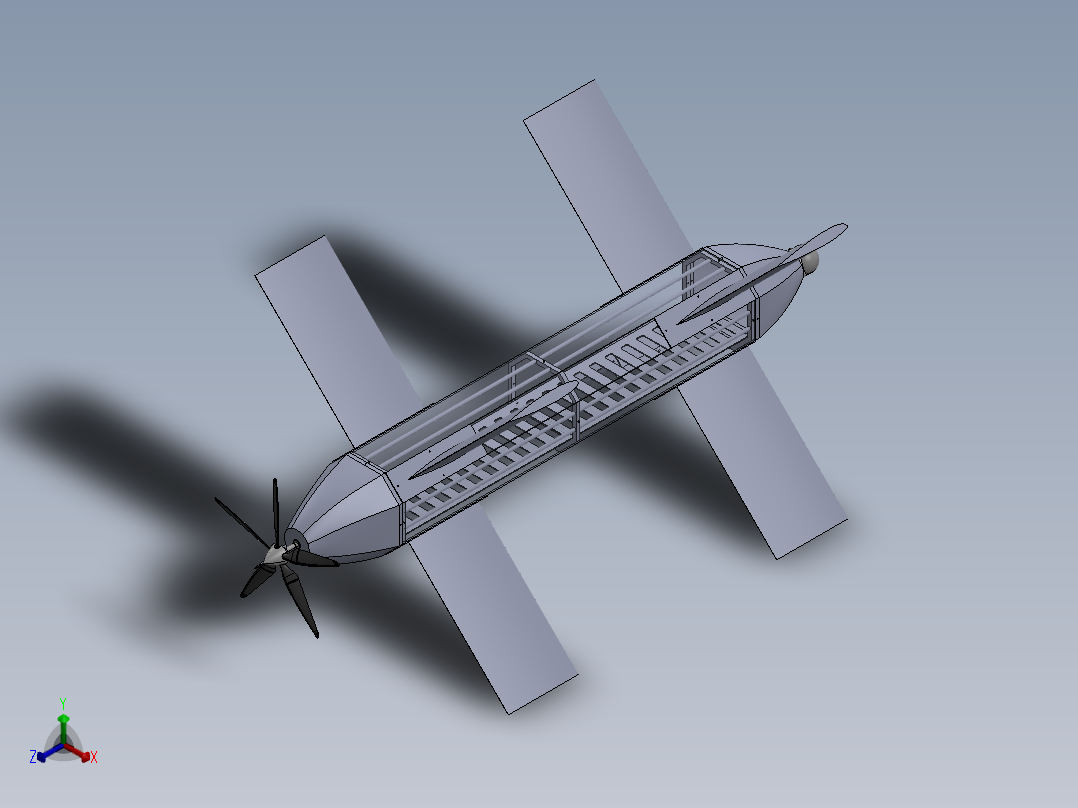 无人机正等轴测图