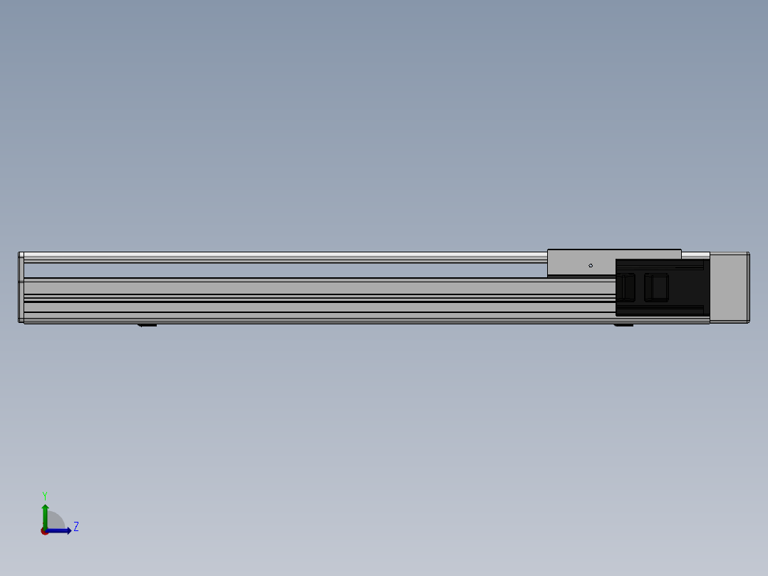 精密模组MY140-T10-500L-BR-P40B-C4-C左视图