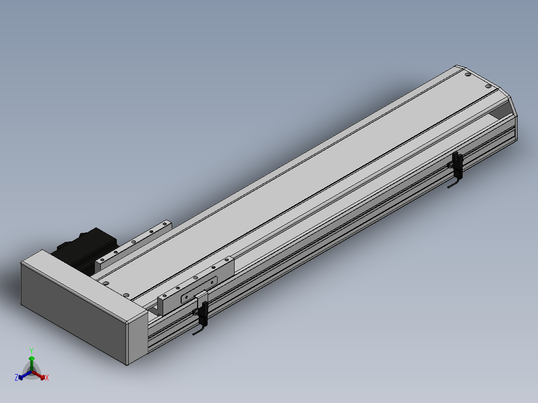 精密模组MY140-T10-500L-BR-P40B-C4-C正等轴测图
