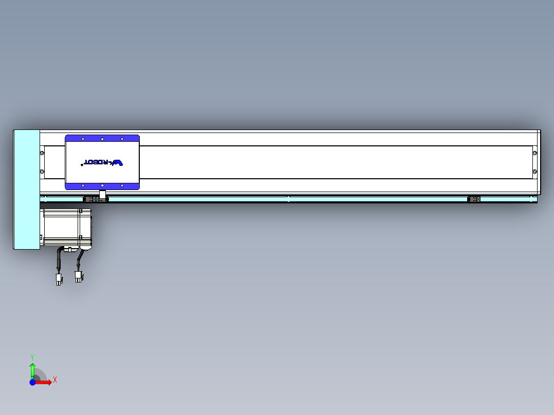 威洛博VC丝杆传动-无尘环境VC14-Lxx-C-S800-BL-ZP75-C3前视图