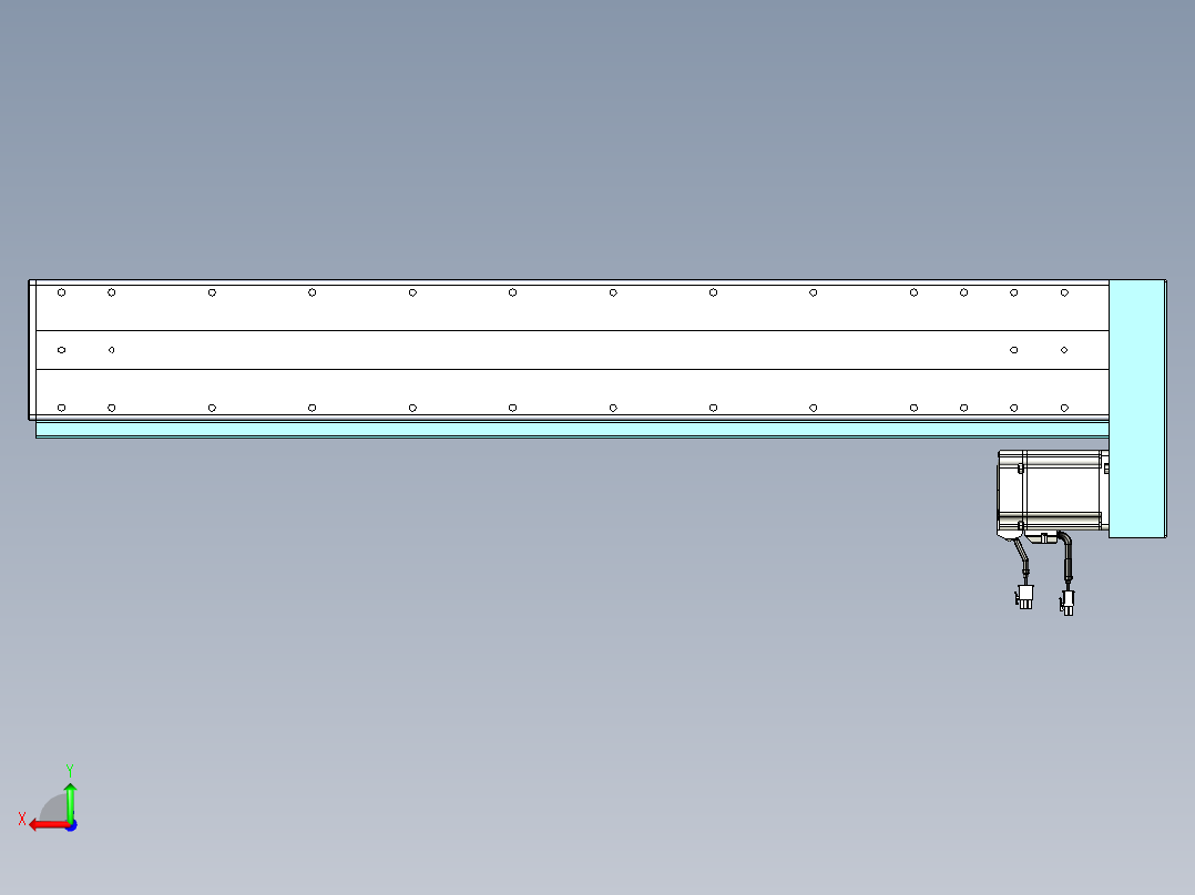 威洛博VC丝杆传动-无尘环境VC14-Lxx-C-S800-BL-ZP75-C3后视图