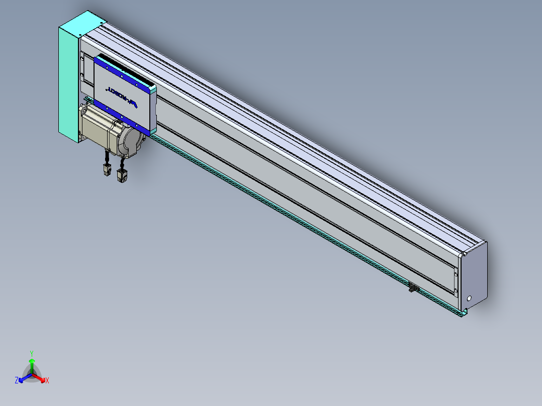 威洛博VC丝杆传动-无尘环境VC14-Lxx-C-S800-BL-ZP75-C3正等轴测图