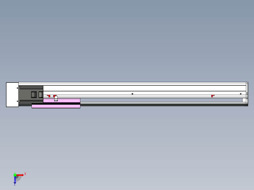 VF丝杆传动-一般环境VF22-L20-C-S700-BR-P75-C4俯视图