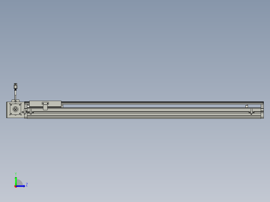 东锦同步带传动-直线滑台模组DH135B-L125-S800-BL-P400W-C3左视图