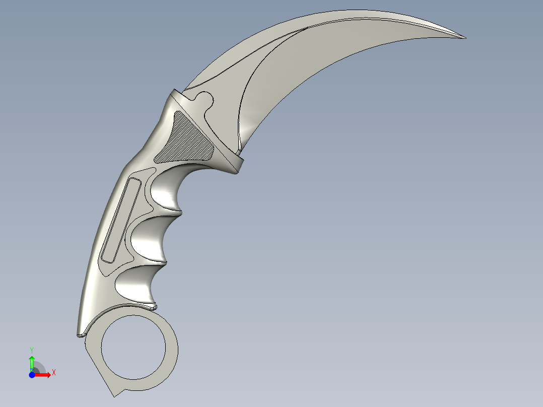 卡兰比特刀CSGO前视图