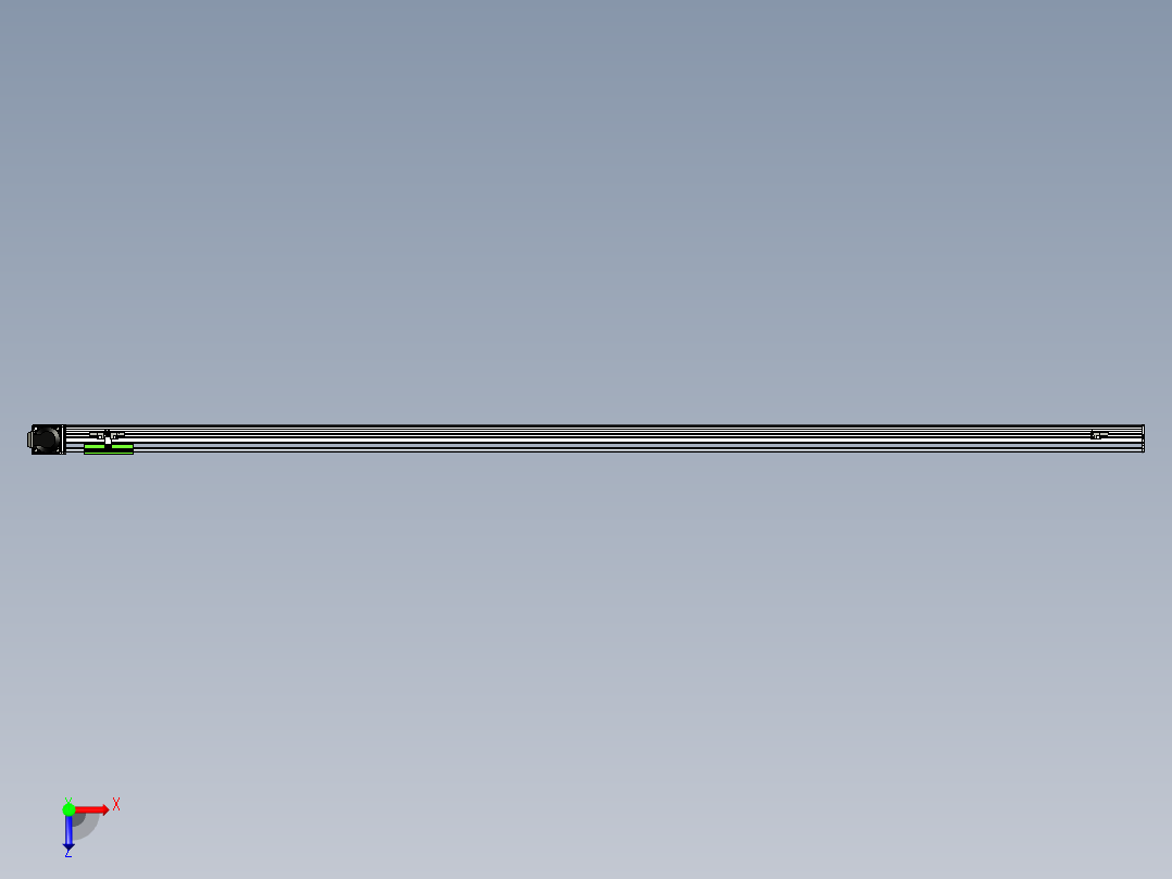 同步带滑台-半封闭B10-L90-S2200-R-P40-D3俯视图