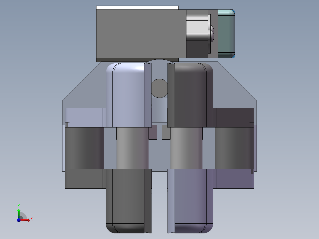 机械臂上料机械手的结构设计前视图
