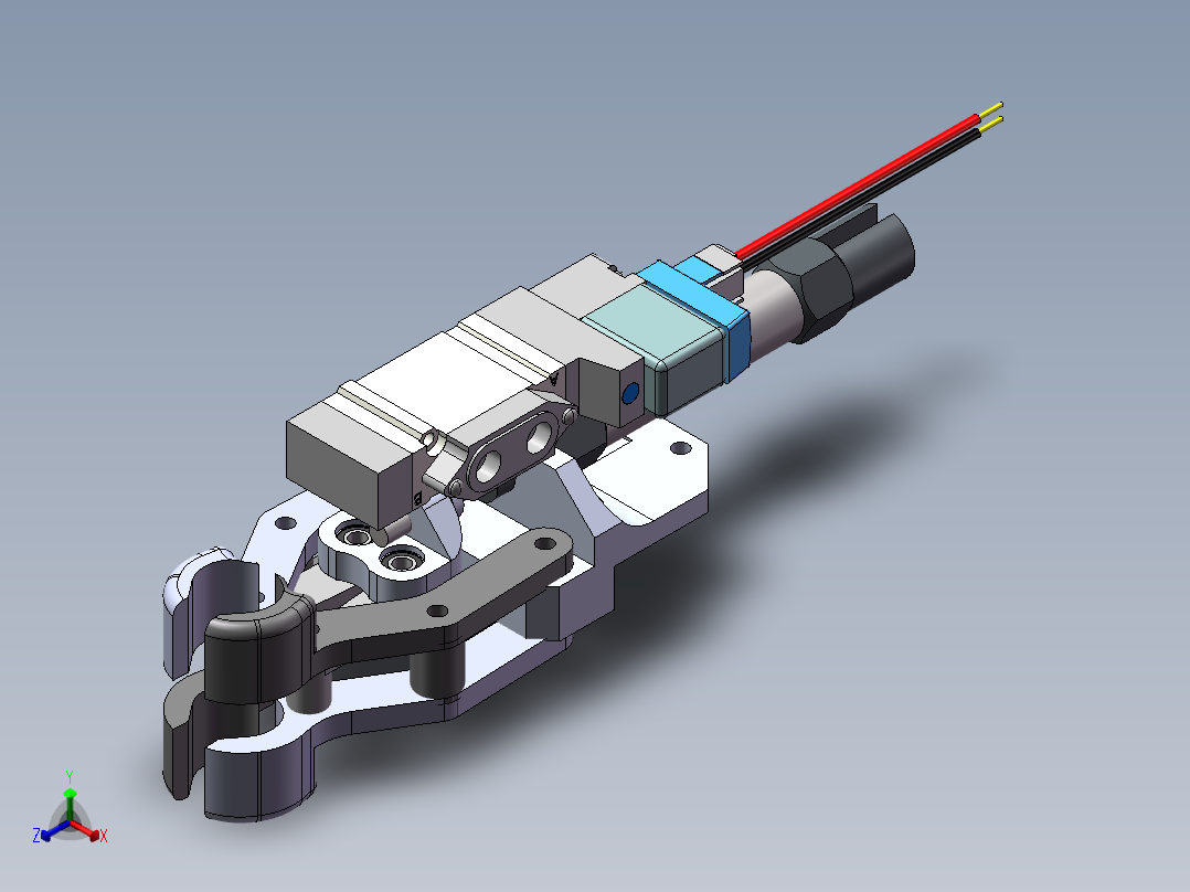 机械臂上料机械手的结构设计正等轴测图