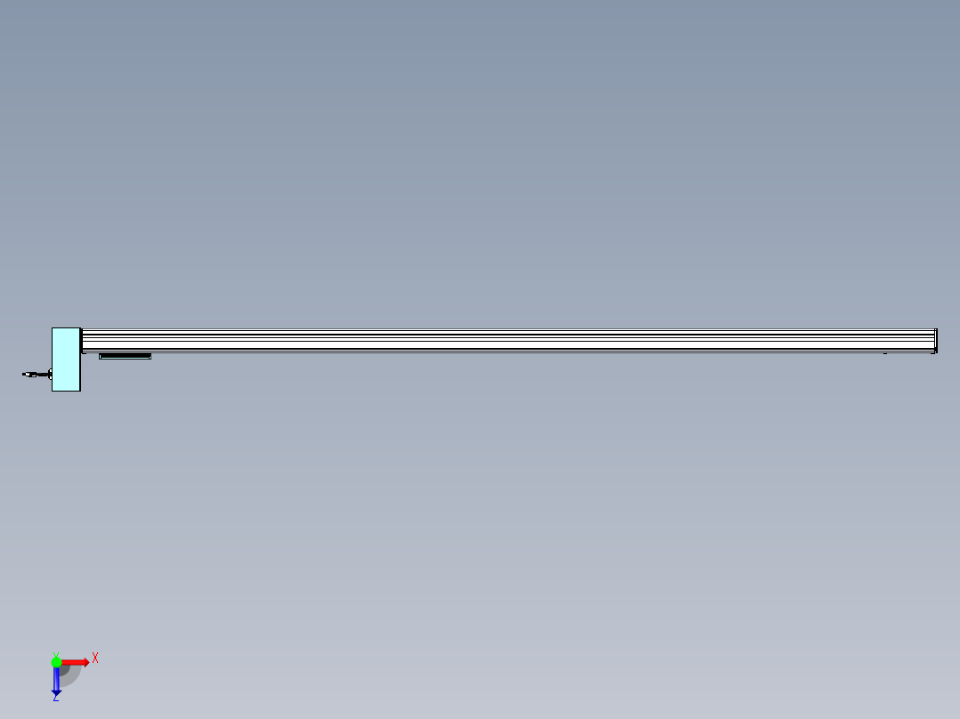 威洛博VBC同步带传动一无尘环境VBC14-L45-S2350-BRU-ZP75-C3俯视图