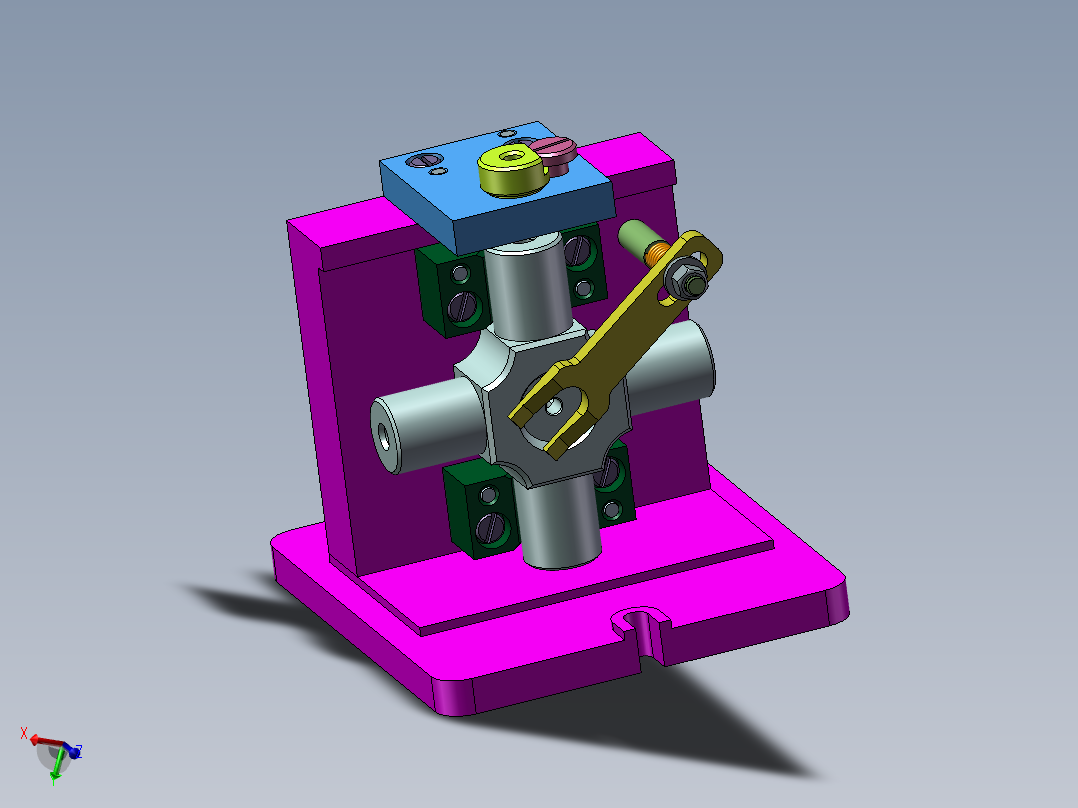 十字轴零件钻φ8孔夹具设计资料含三维+二维+工序卡+说明书