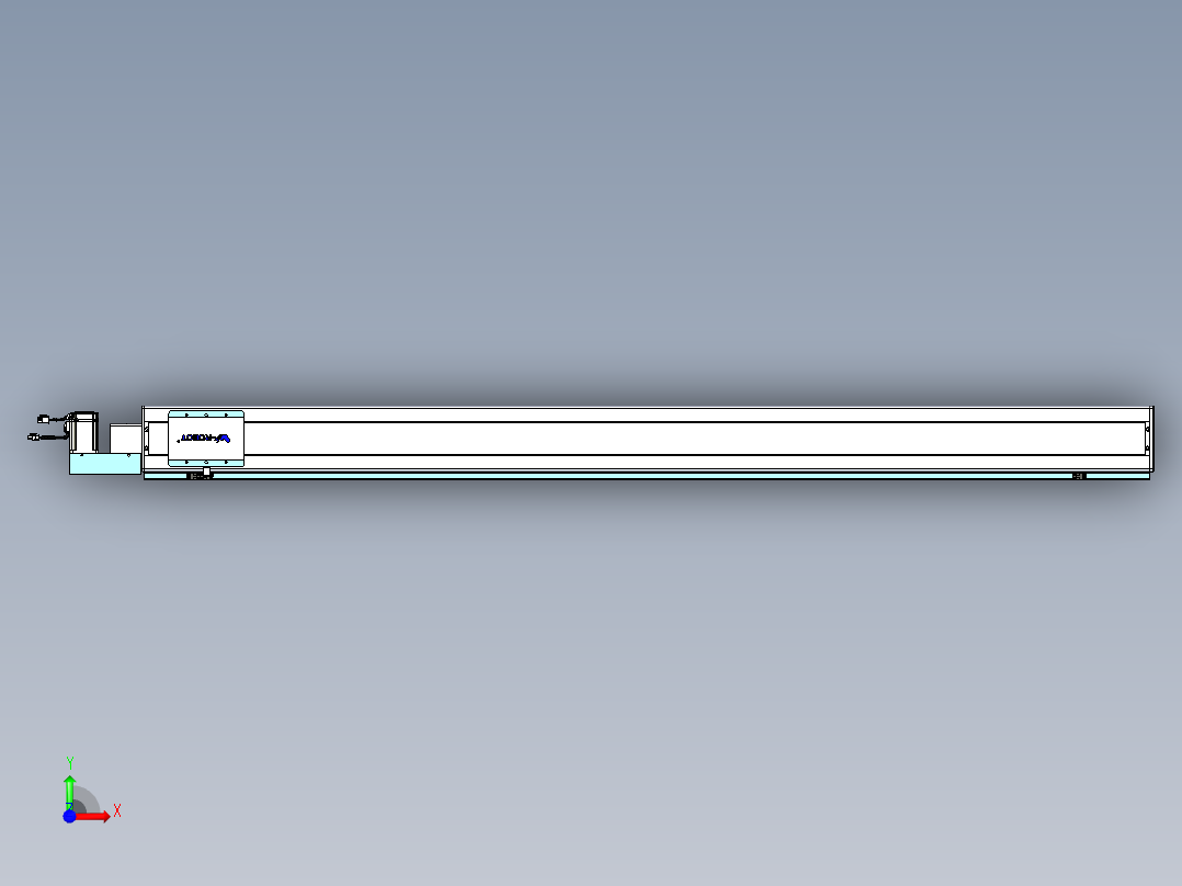 威洛博VBC同步带传动一无尘环境VBC14-L45-S1850-BL-ZP40-C3前视图