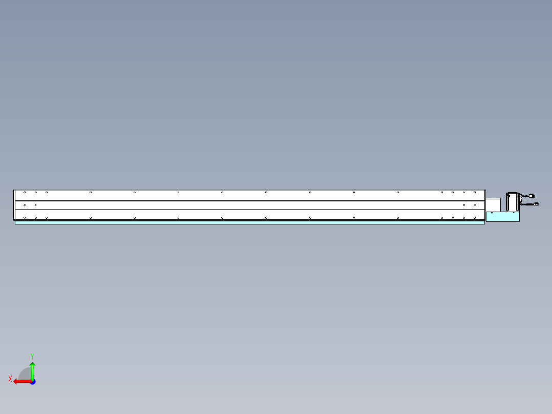 威洛博VBC同步带传动一无尘环境VBC14-L45-S1850-BL-ZP40-C3后视图