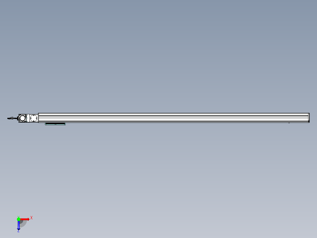 威洛博VBC同步带传动一无尘环境VBC14-L45-S1850-BL-ZP40-C3俯视图