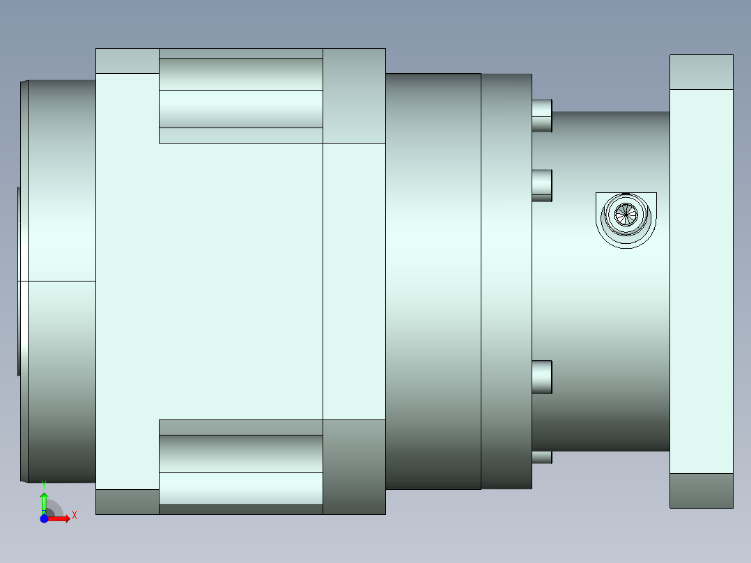 直齿孔PLX180-L2 35-114.3-200-M12-ZJ.stp前视图