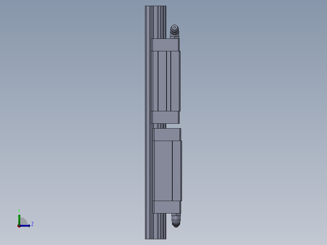 导轨、丝杆左视图