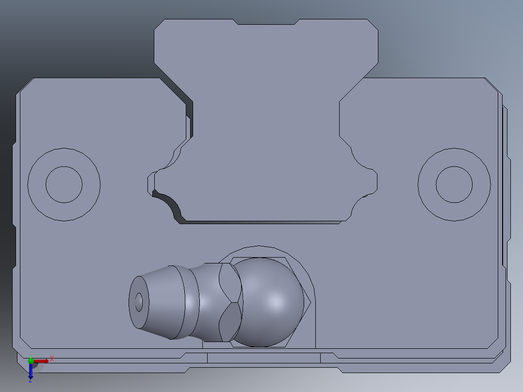 导轨、丝杆俯视图