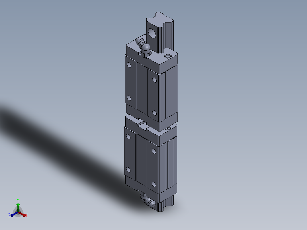 导轨、丝杆正等轴测图