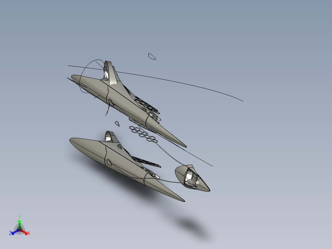飞船正等轴测图