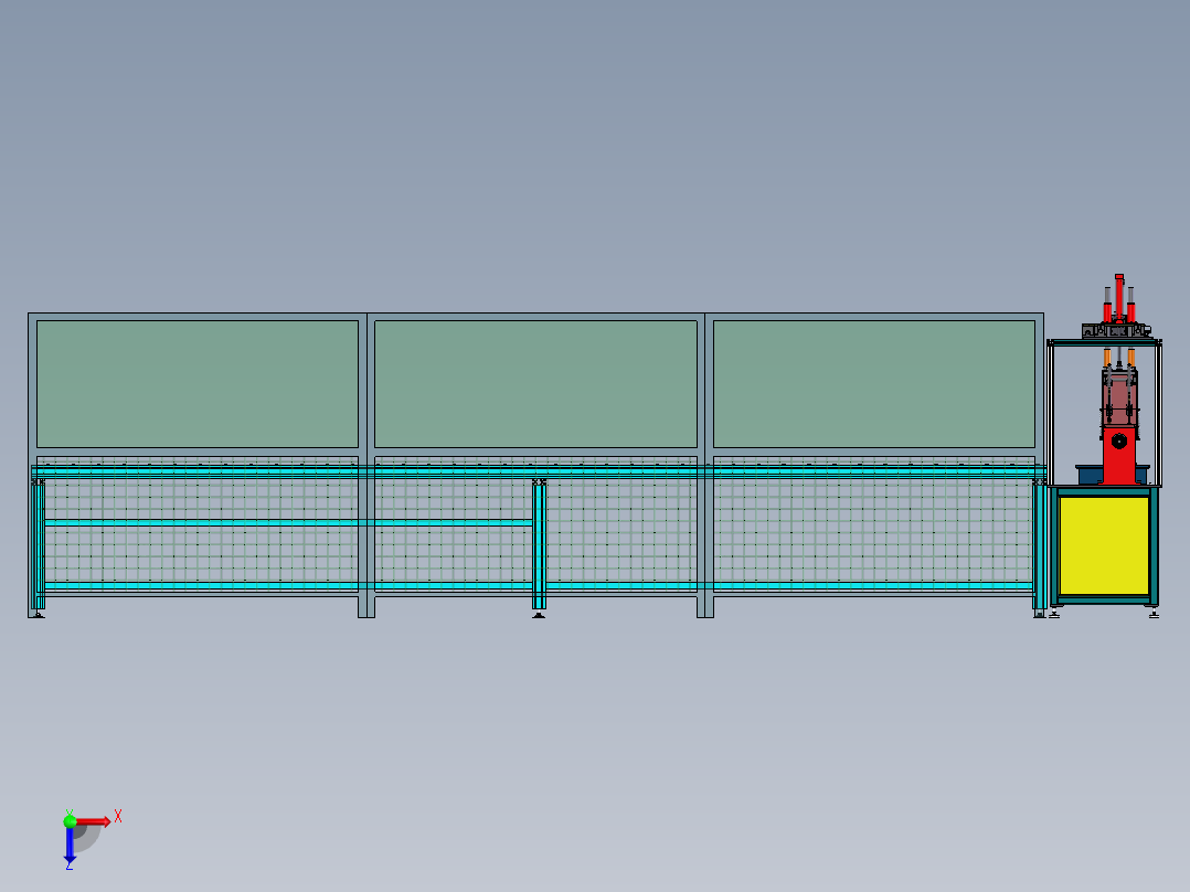 不锈钢弯管精密焊接生产线sw17俯视图