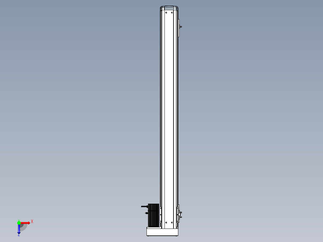 Toyo东佑达直线模组-ETH12-1050-BR-200W+煞車俯视图