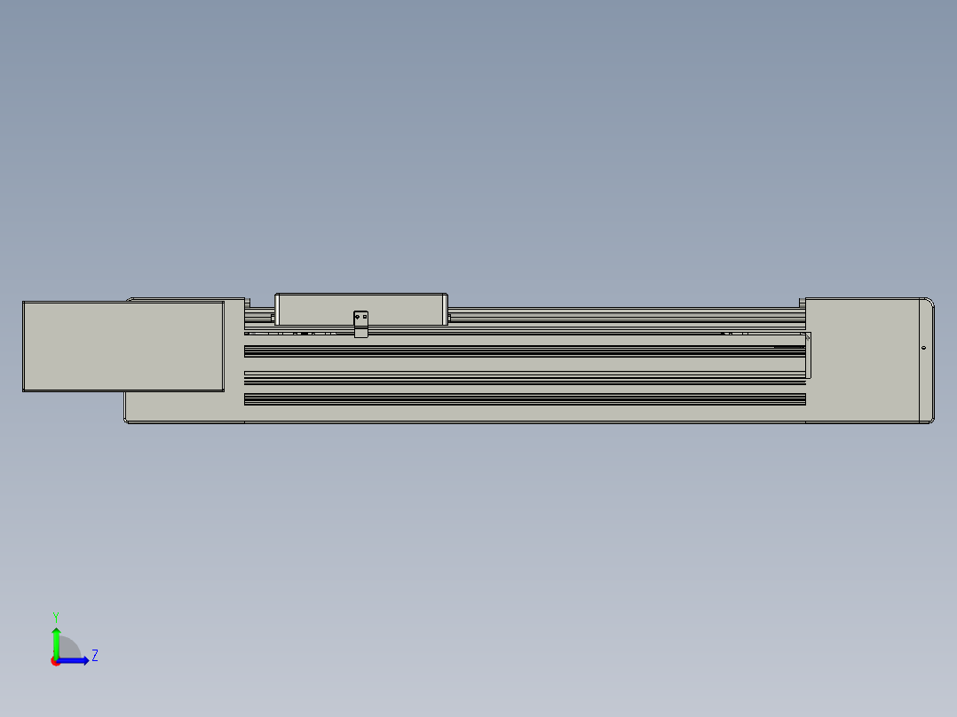 威洛博直线电机模组EB10-L224-S350-BL-ZP75-MS3-5K左视图