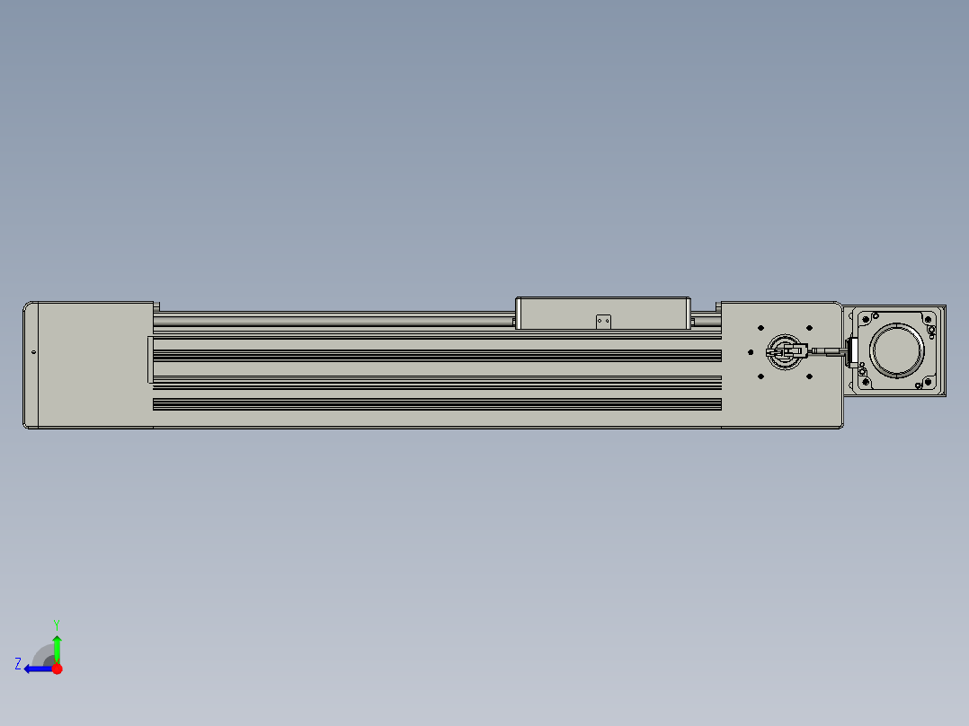 威洛博直线电机模组EB10-L224-S350-BL-ZP75-MS3-5K右视图