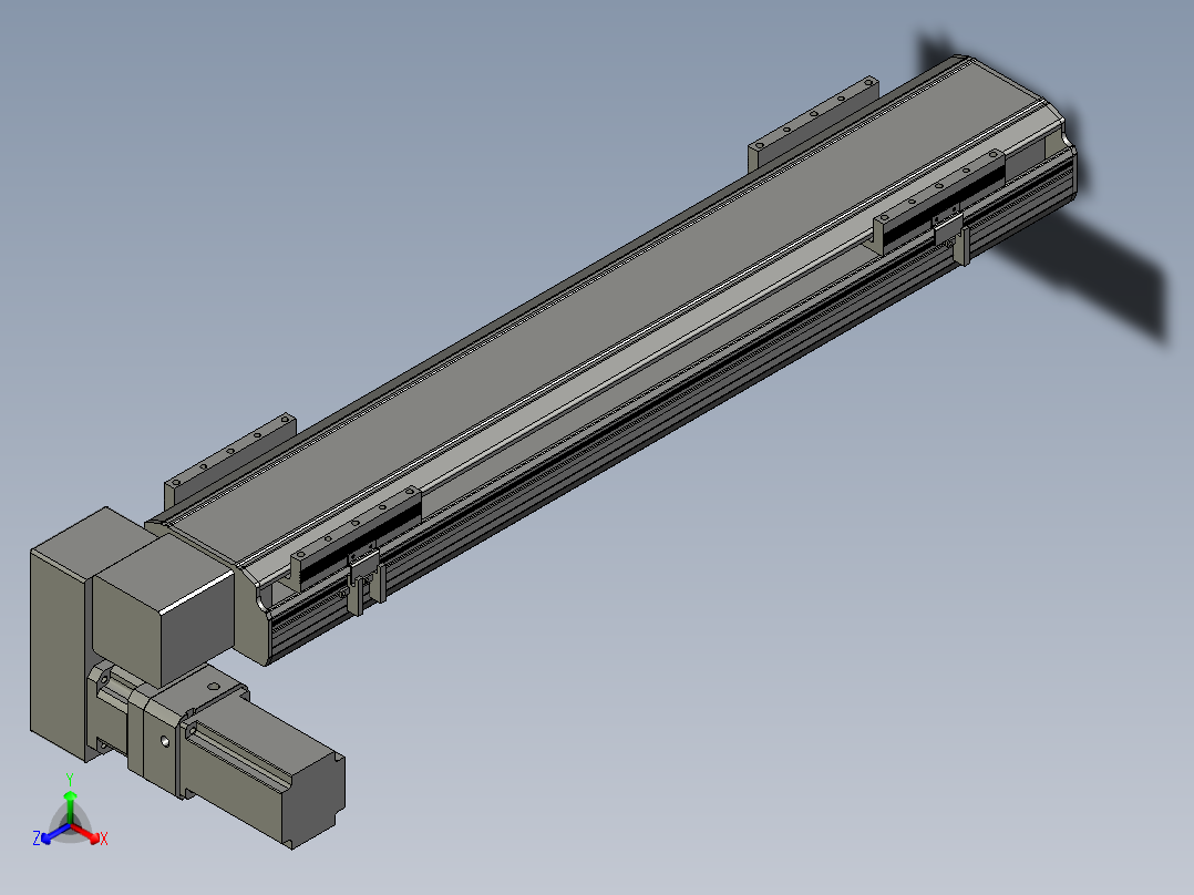 直线模组LHB17-L40-S700-LD设计图纸正等轴测图