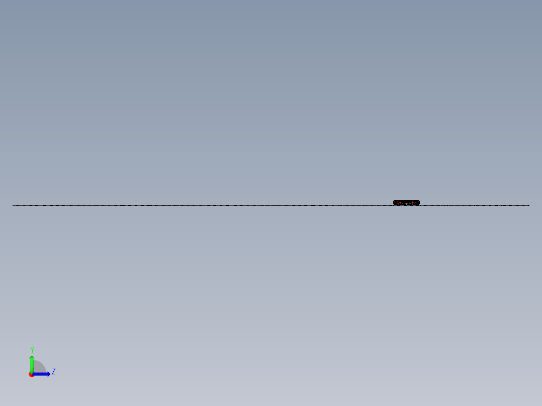 双层和发电机车列车左视图
