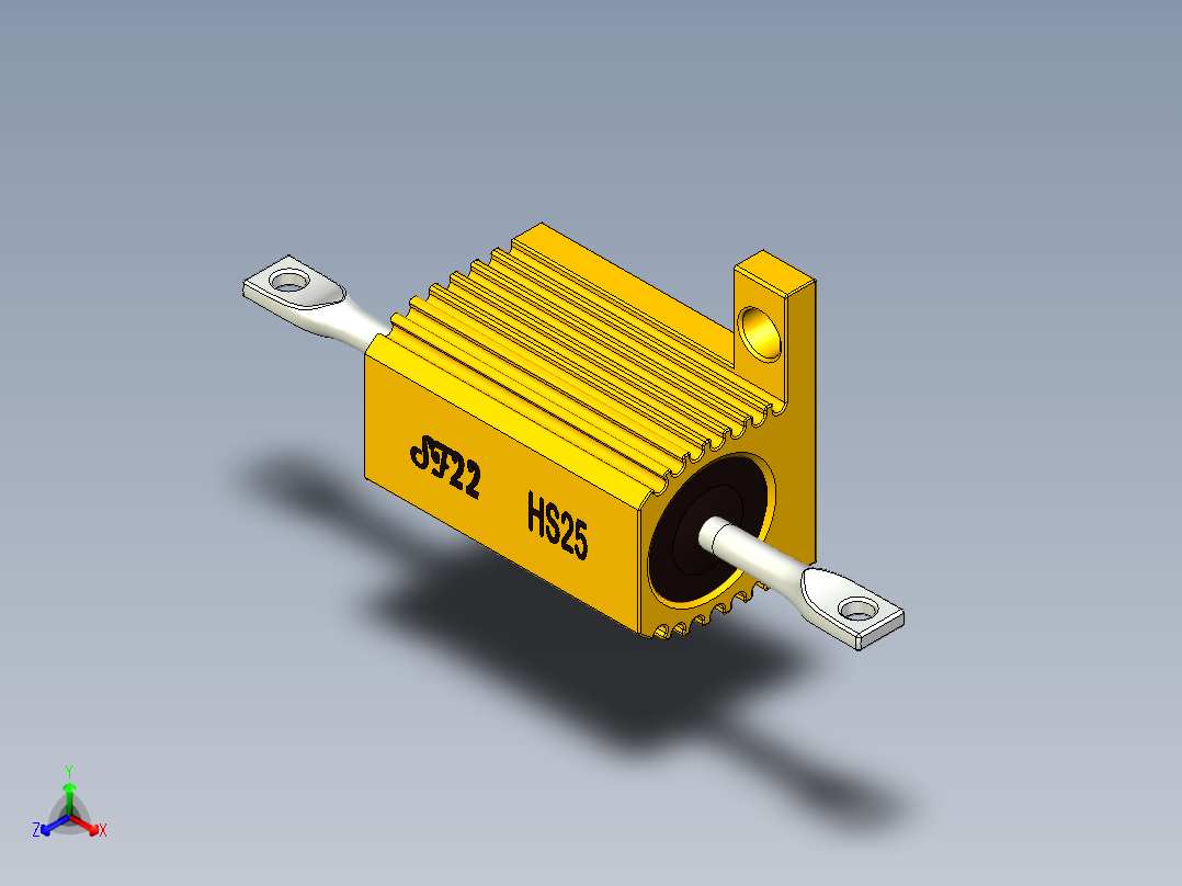 底盘安装大功率电阻25W，HS50系列