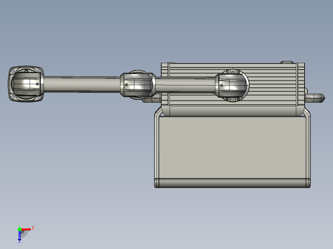 悬臂控制操控箱键盘支架-B4-顶座-转角-中间连接器-箱体链接器-200-250-300俯视图