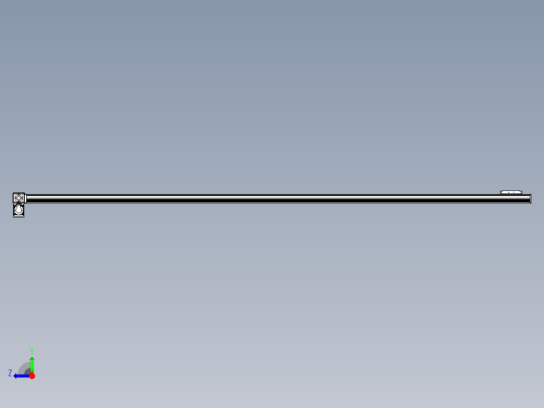 同步带全封闭直线模组TPA-HCB-105D-90-L2850-LP-Y-P20-N3右视图