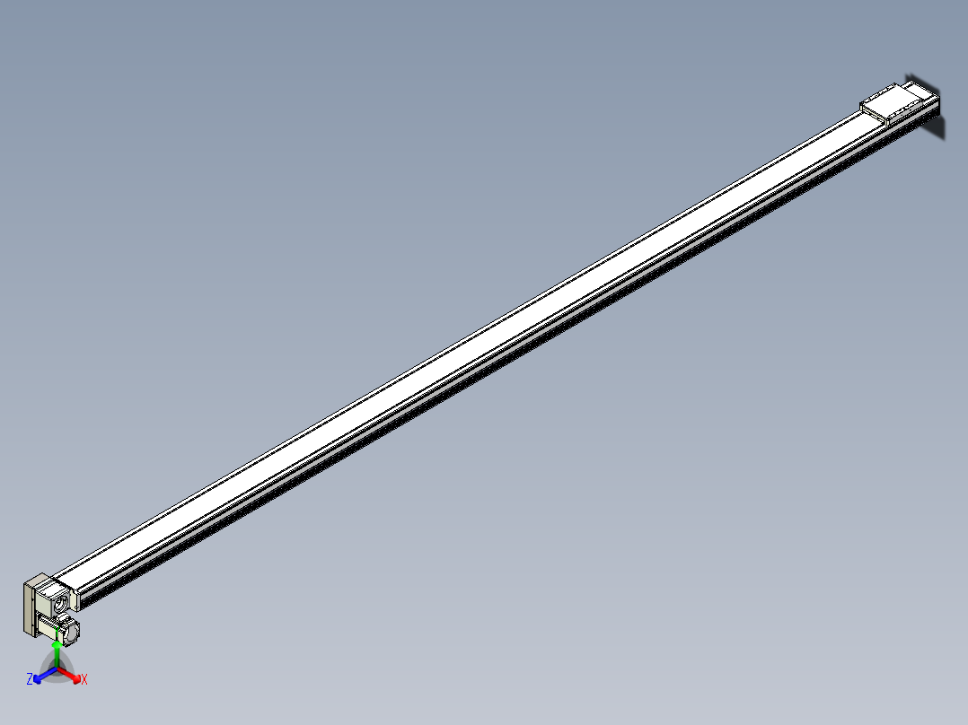 同步带全封闭直线模组TPA-HCB-105D-90-L2850-LP-Y-P20-N3正等轴测图