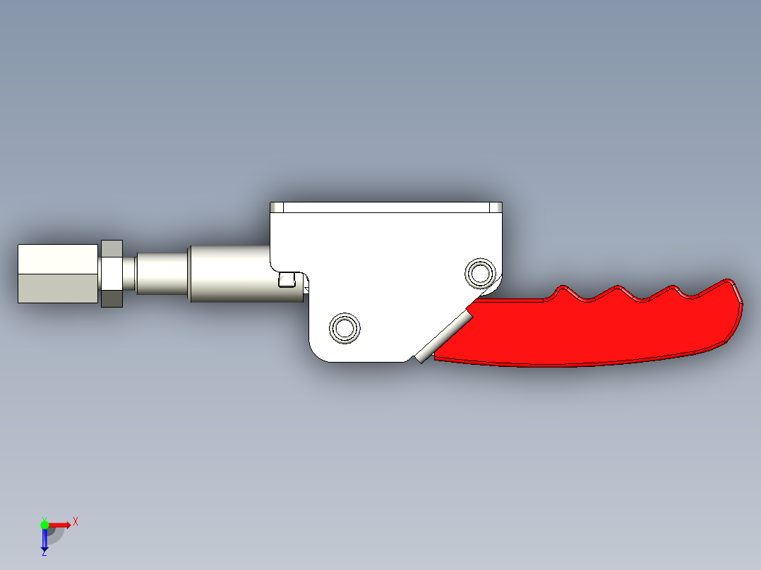 推拉式夾鉗SSP(C)-3D多系列多零件图纸模型俯视图