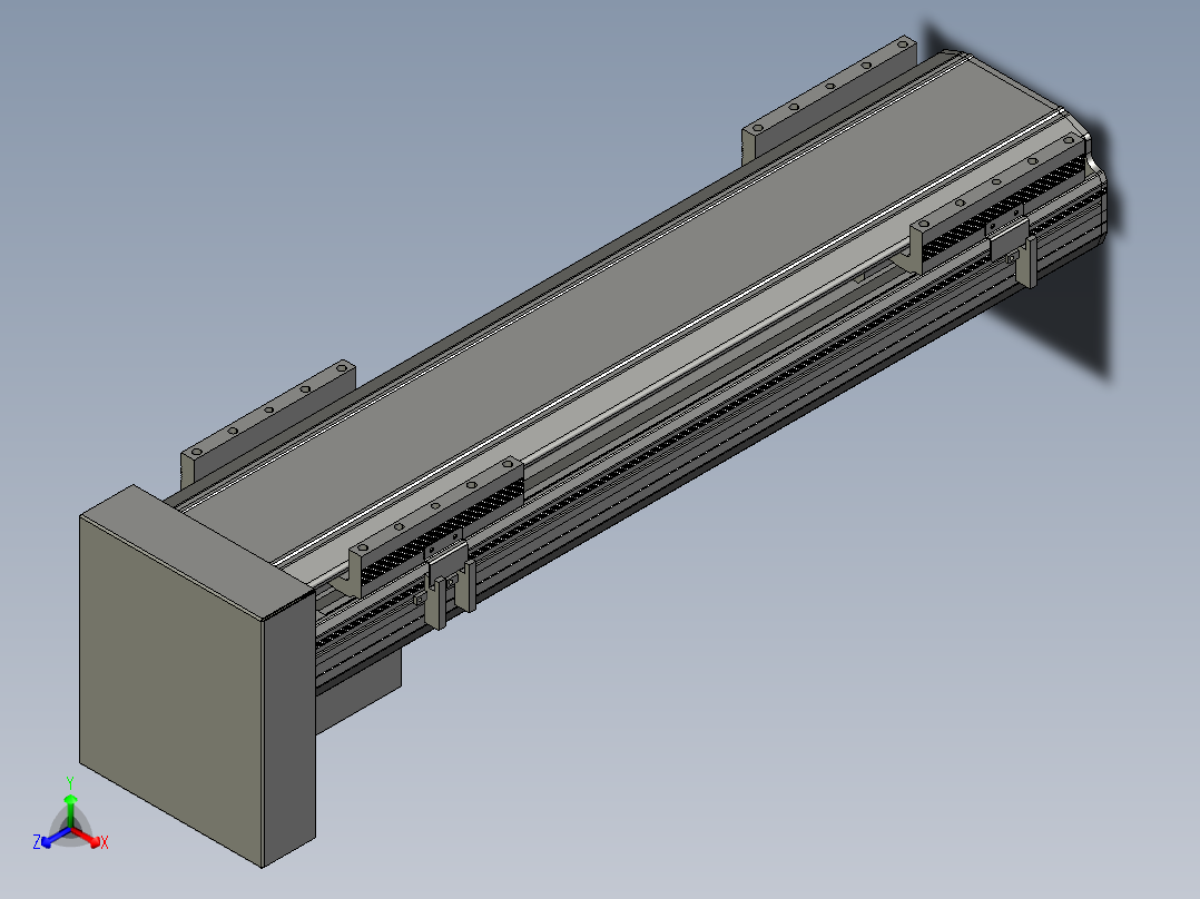 直线模组LHA170-S500-D设计图纸正等轴测图