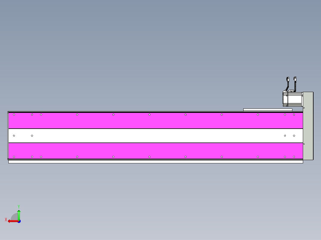 VF丝杆传动-一般环境VF27-Lxx-C-S1250-BR-ZP75-D3后视图