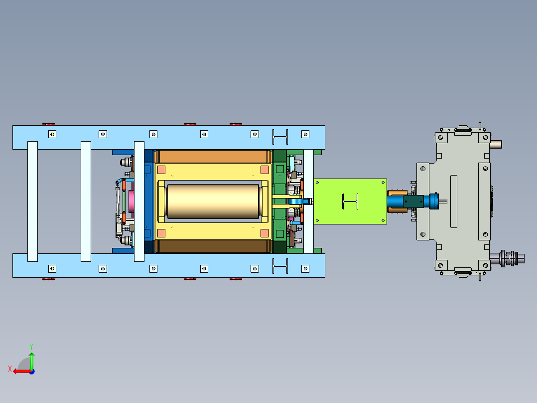 三个高铣床机架文件左视图