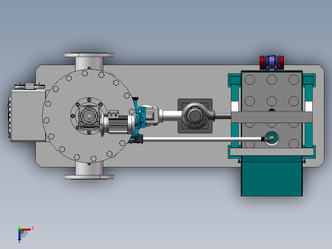 溶液过滤装置sw18俯视图