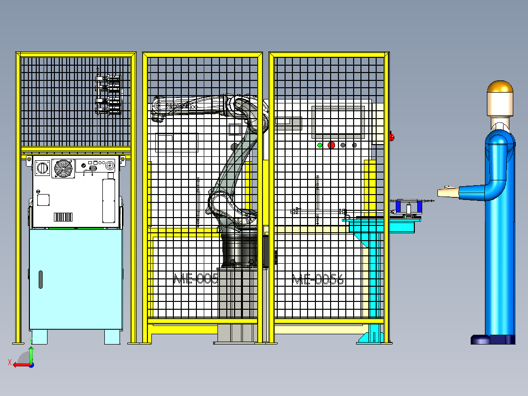 物料自动装载机step后视图