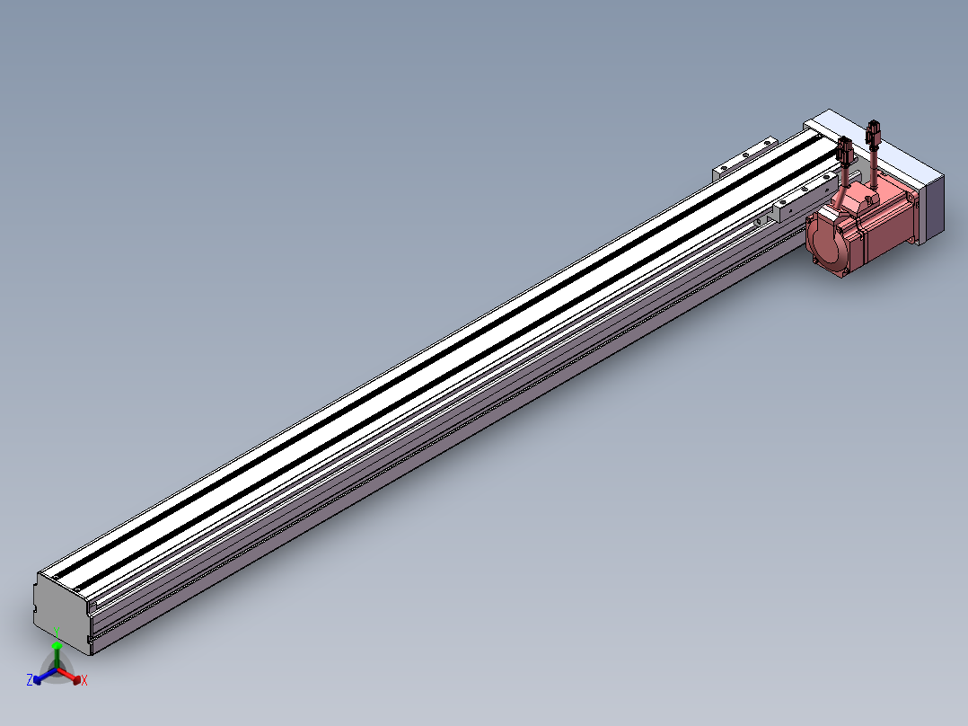 精密模组MY80S-T10-900L-P20B-BR-C4正等轴测图