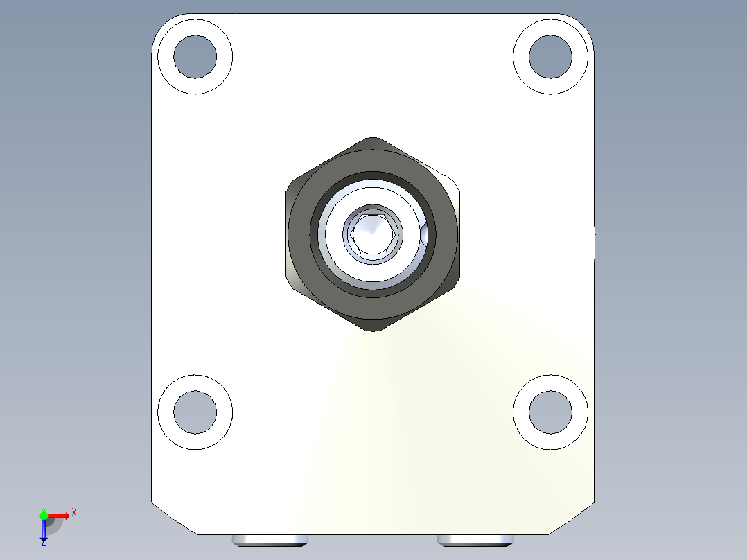 KOSMEKWHE1600-2GR多系列多零件图纸模型俯视图
