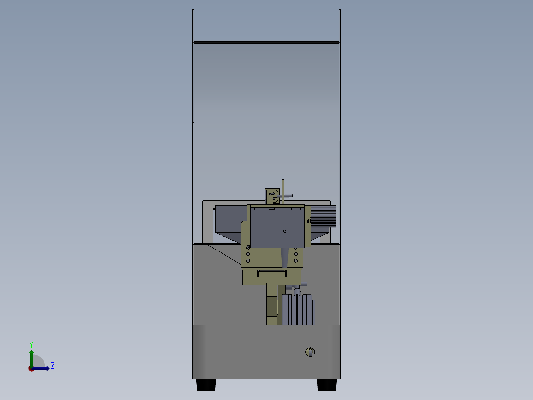 手动锁螺丝机左视图