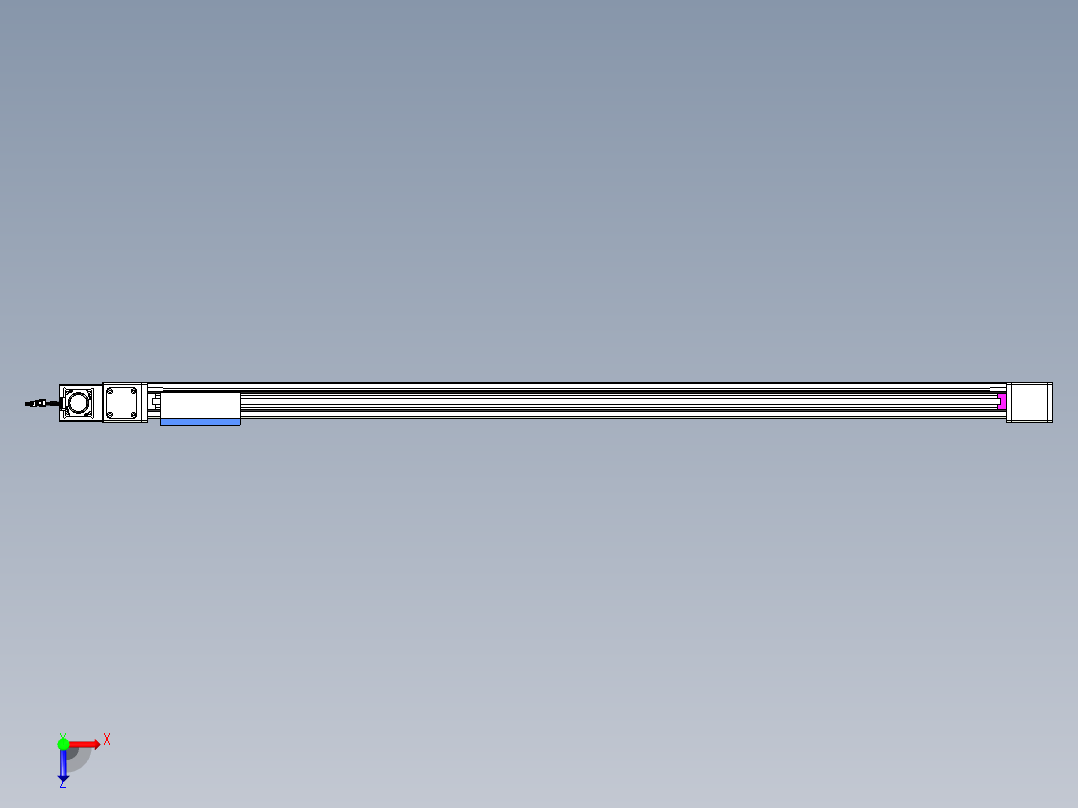 威洛博LB.GB同步带传动--欧规系列GB8-L96-S1700-BL-P40俯视图