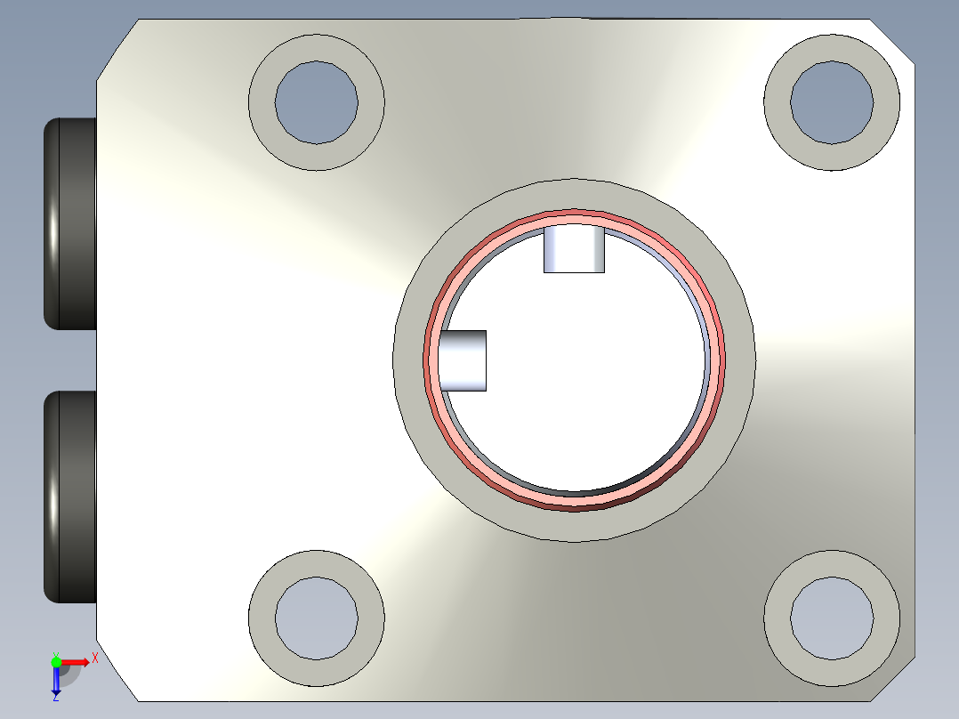 KOSMEKLHS0400-CR-F多系列多零件图纸模型俯视图