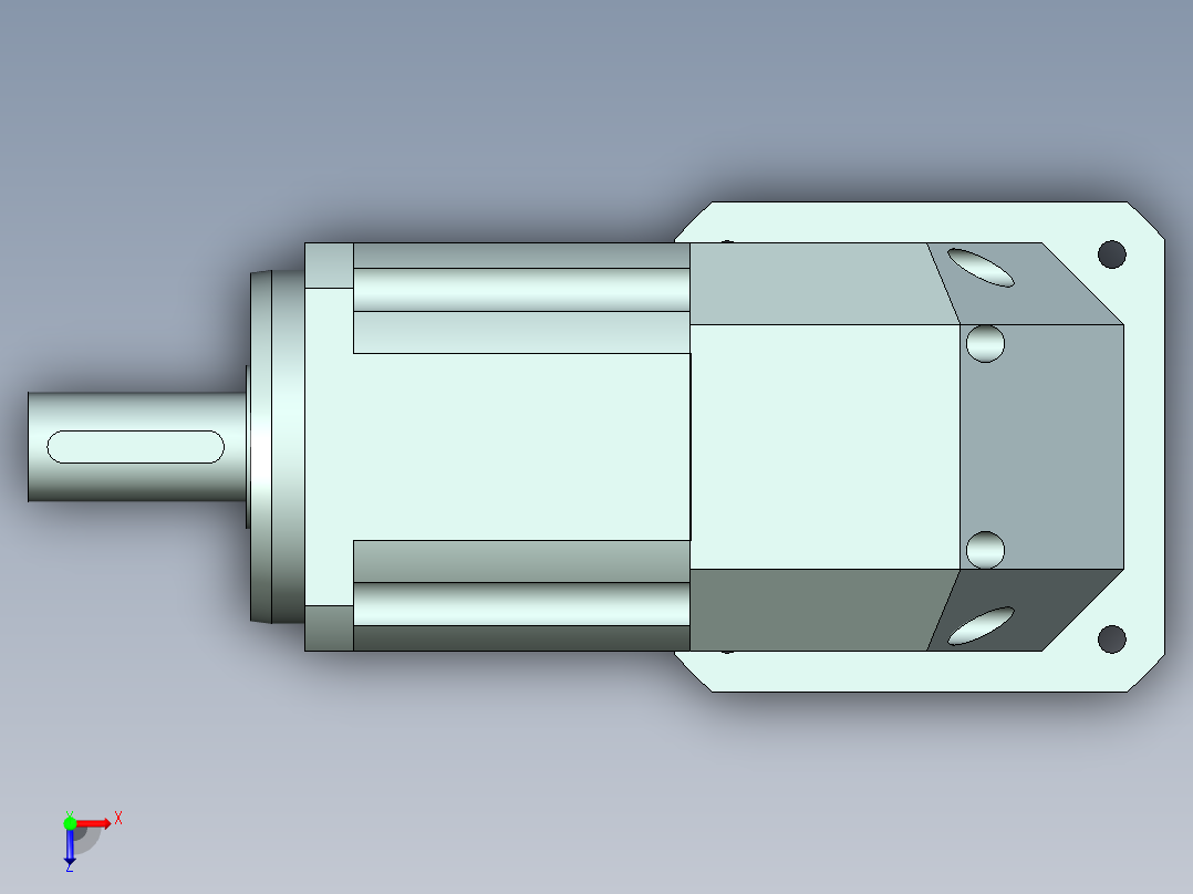 直齿ZPLX142-L2 42-114.3-200-M12.stp俯视图