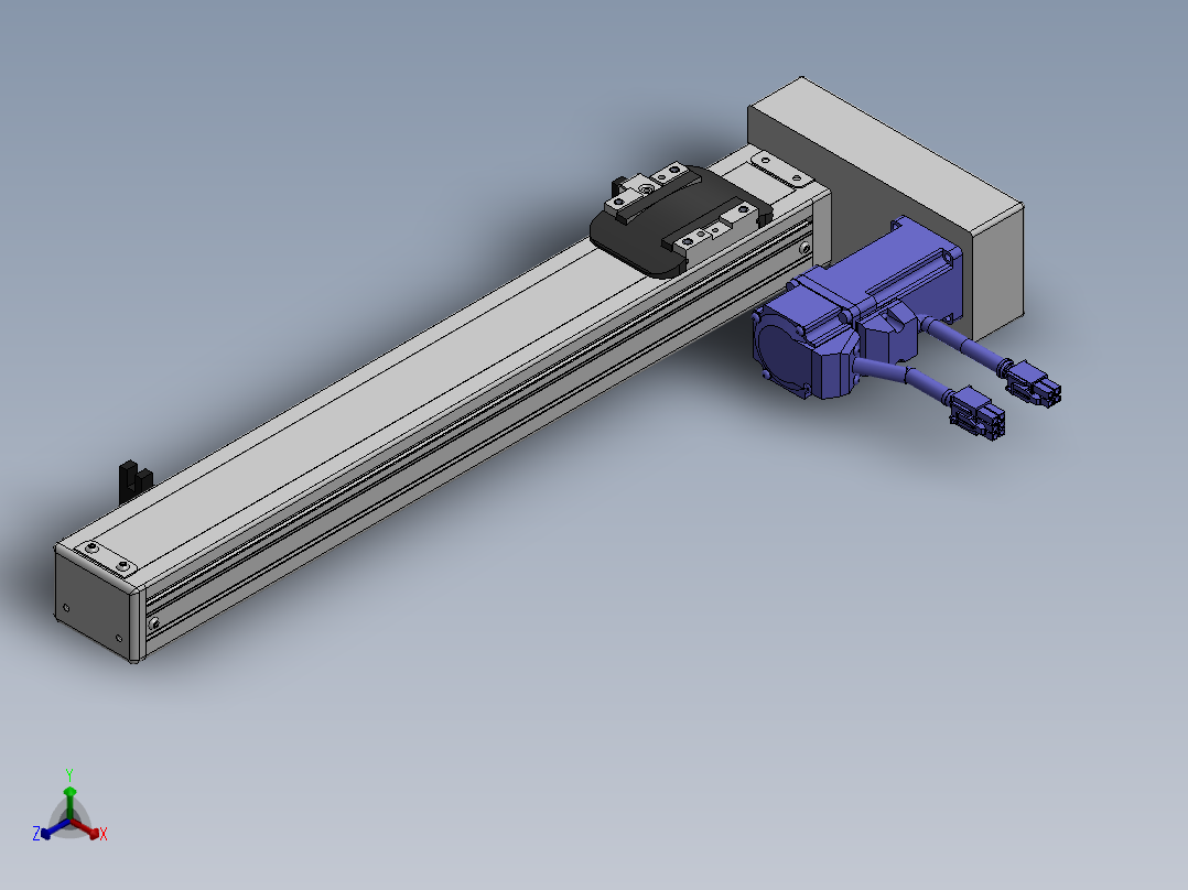 精密模组MY50-T10-300-BR-P10B-C4-C正等轴测图