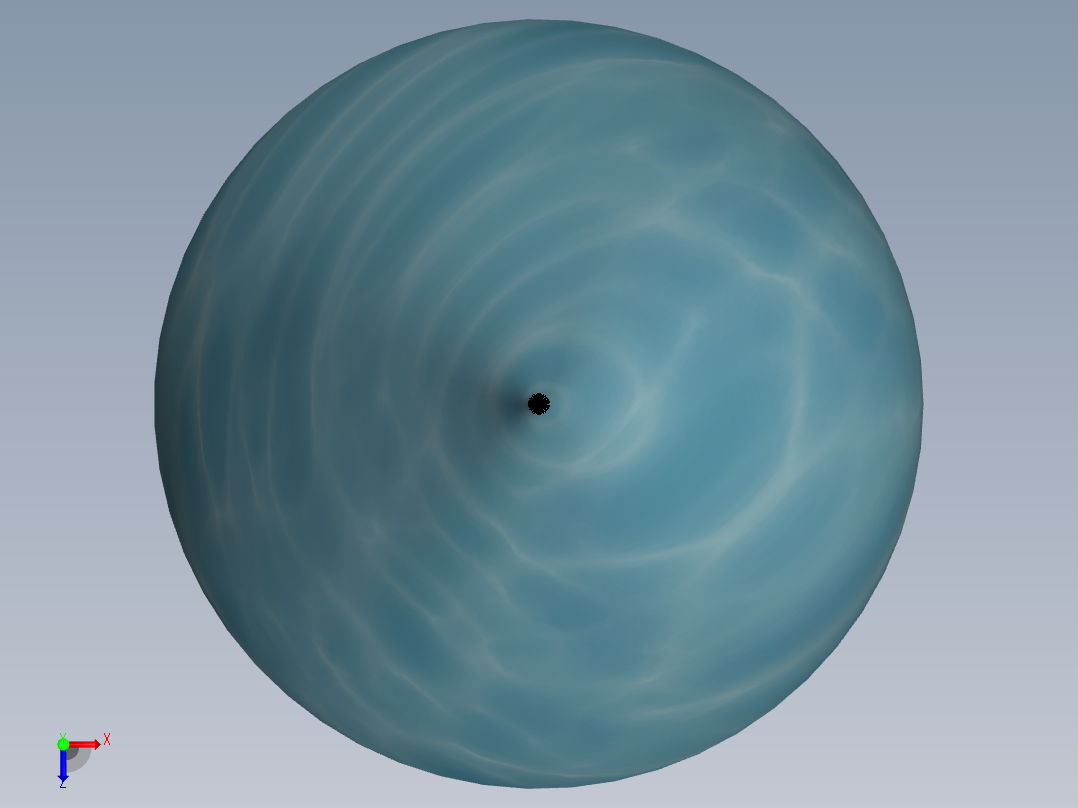 水滴模型俯视图