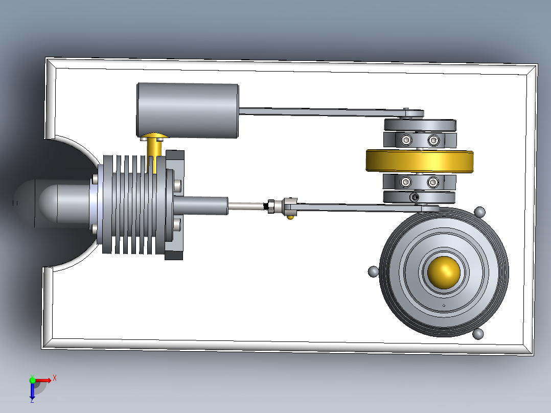 发动机 (2)俯视图