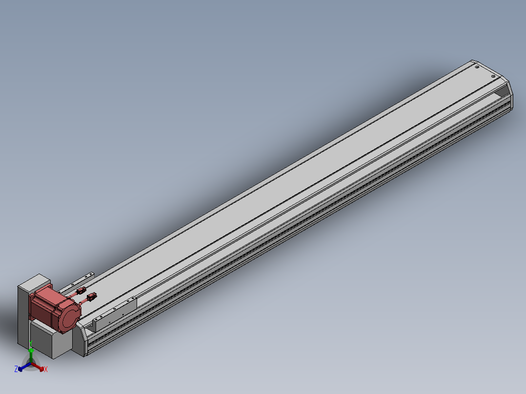 精密模组MT170-L125-1300-LU-M75-C4正等轴测图