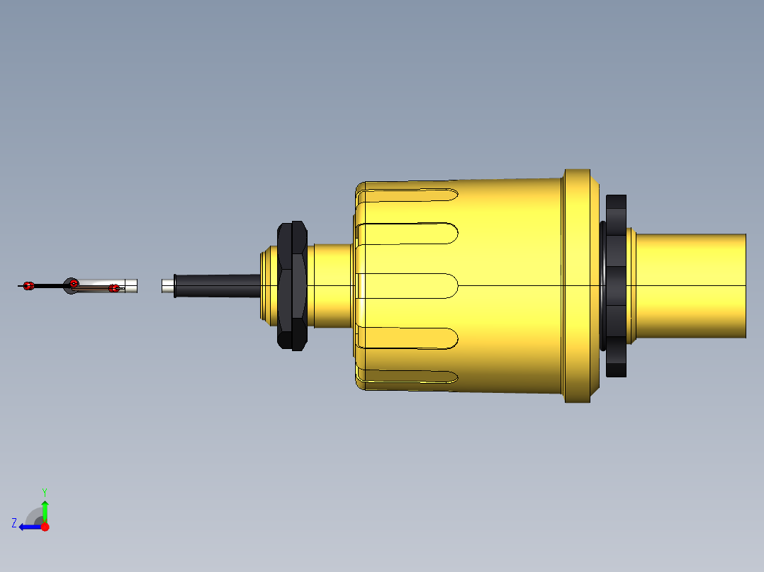超声波设备ENSOR-RANGE-4m-13.1ft-PP-BODY-4-20mA-2-WIREHART-BSP-THREAD右视图
