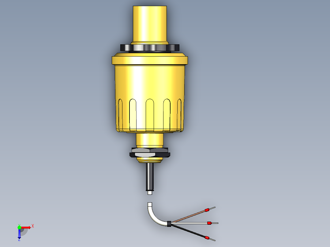 超声波设备ENSOR-RANGE-4m-13.1ft-PP-BODY-4-20mA-2-WIREHART-BSP-THREAD俯视图
